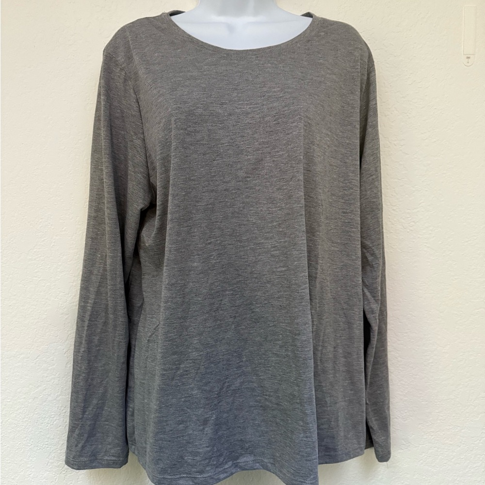 Time and Tru XXL Gray Long Sleeve Tee